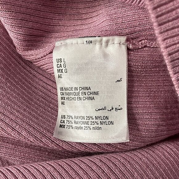 INC International Concept Large Sweater Long Sleeve Keyhole Cut-Out Neck Ribbed - Picture 6 of 7